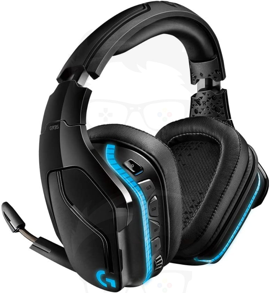 Logitech G935 Wireless DTS:X 7.1 Surround Sound LIGHTSYNC RGB PC Gaming Headset - Black, blue Logitech G935 Wireless DTS:X 7.1 Surround Sound LIGHTSYNC RGB PC Gaming Headset - Black, blue